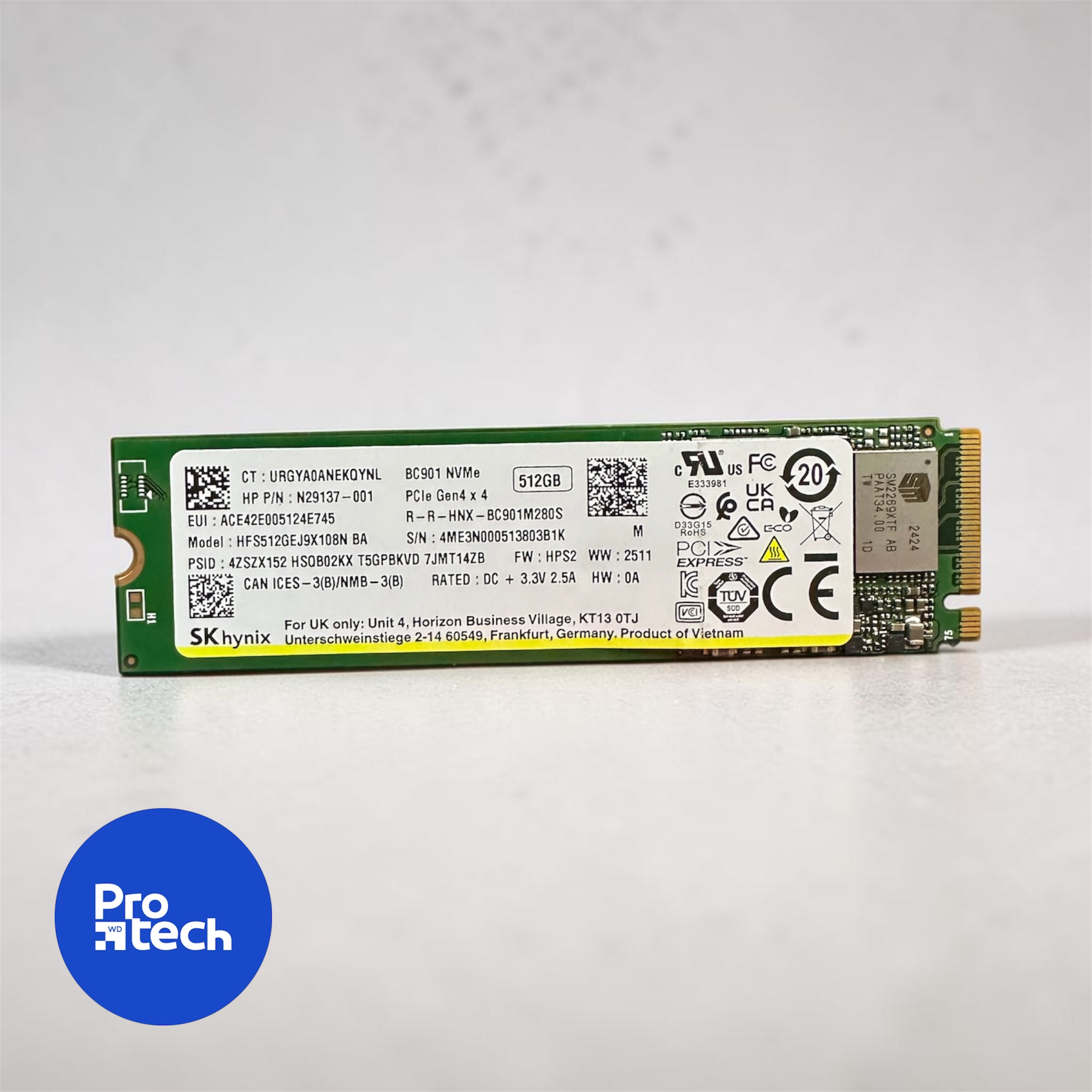 SK HYNIX BC901 512GB NVMe Gen4