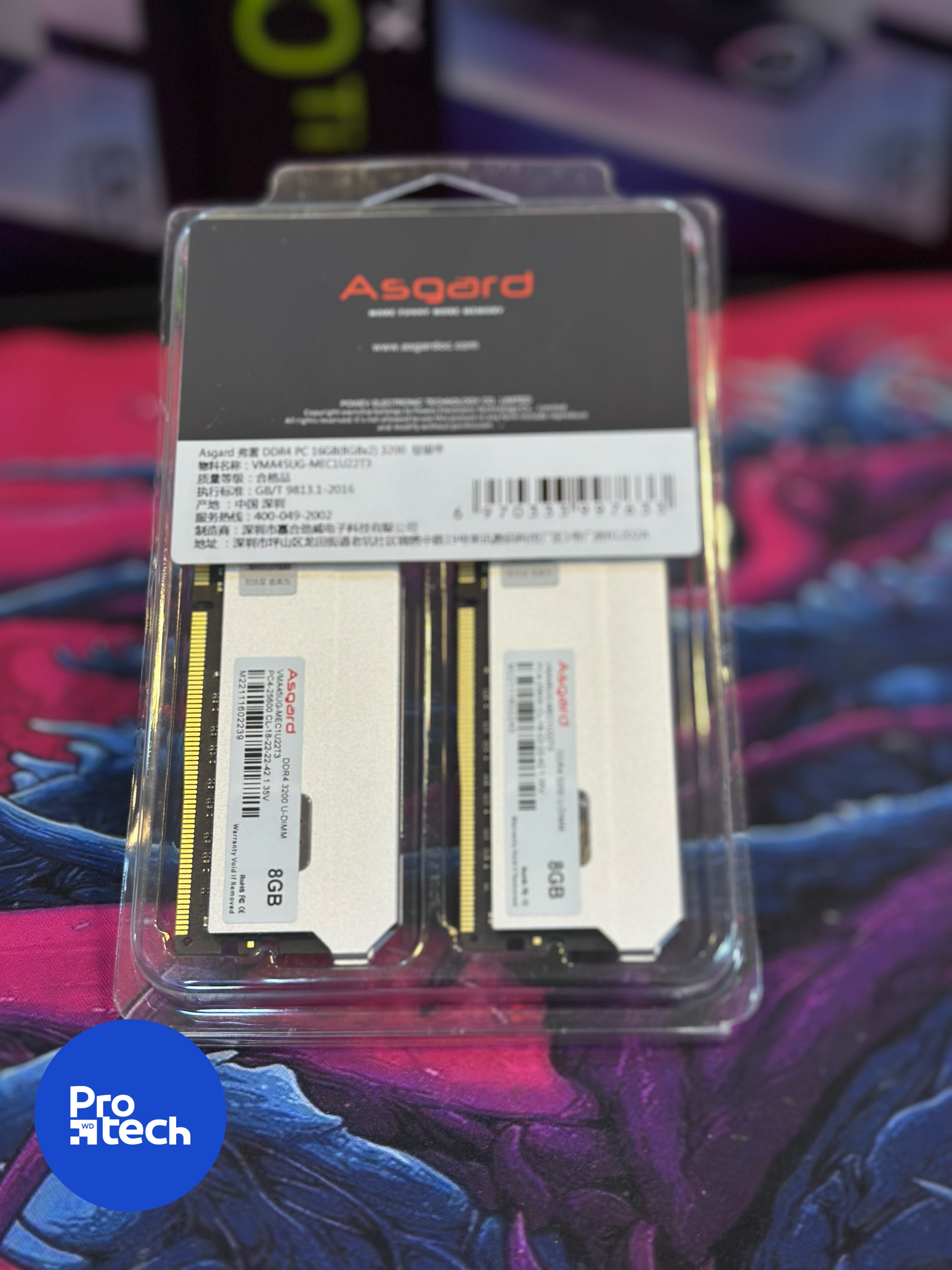 ASGARD 16G 3200MHZ 8*2 CL18